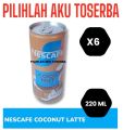 Kopi Nescafe Kaleng COCONUT LATTE Can 220 ml - ( HARGA 6 Kaleng ). 
