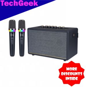 TG Mii Pro Wireless Bluetooth V5.3 HiFi Sound Quality Multi Function Karaoke Speaker with Dual Wireless Microphone