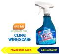 CLING PEMBERSIH KACA KEMASAN BOTOL SPRAY UKURAN 440 ML. 