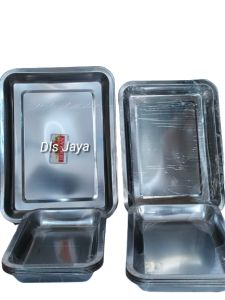 4 PCS NAMPAN STAINLESS /BAKI STAINLESS BERBEDA UKURAN