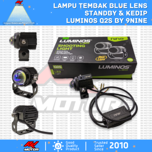 Lampu Tembak Mini Laser Gun LED Luminos LED Q2S 9Nine Blue Lens 2 Warna 32 Watt