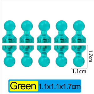 หมุดแม่เหล็กติดตู้เย็นที่มีสีสัน50ชิ้นเครื่องเขียนสำนักงานบ้านแม่เหล็กติดไวท์บอร์ดหมุดปัก
