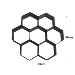 Hexagon Paving Mould Path Maker Mold DIY Paving Pavement Concrete Mold Stepping Stone