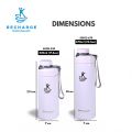 RECHARGE (17.6oz) 520ml | Wide Mouth with Flip Cap Vacuum Flask | Sports Gallery Aqua Tumbler Vacuum Insulated Double Wall Stainless Steel 18/10 Water Bottle | BPA Free | Outdoor Drinking Sports Thermo Hydro  | SGF01-520. 
