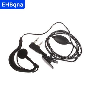 [COD] EHBqna SPORTS หูฟังแบบเกี่ยวหูอินเตอร์โฟนสำหรับหูฟัง2PIN UV5R Baofeng ไมโครโฟนชุดหูฟังสำหรับวิทยุติดต่อคลื่นวิทยุเพื่อความปลอดภัย
