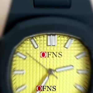 Ofns thường ngày cho nam nữ họa tiết lưới Đồng hồ thạch anh nhẹ chống nước 50m Đồng hồ học sinh bát giác phát sáng
