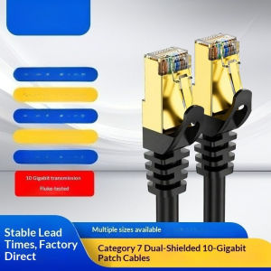 CAT7 SFTP Ethernet Cable – Double Shielded Copper 10Gbps Data Transfer