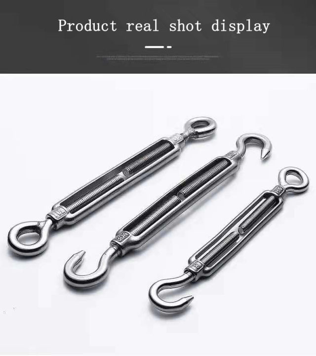Wire Rope Tensioner Rigging Turnbuckle Wire Rope Tensioner Hook Eye Rigging Screw | Lazada PH
