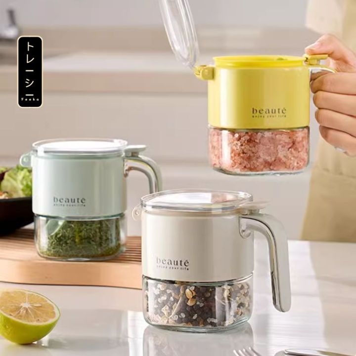 Lọ đựng gia vị thủy tinh 400 ml FEEKA chống ẩm, hũ thủy tinh đựng gia ...