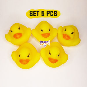 Kreazzi Bebek Mainan Bayi Mandi 5 PCS - Bebekan Karet Bunyi