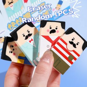 Creative Without Leaving Marks Bald Man Eraser Bald Man Cute Cartoon Pencil Rubber Pencil Correction Tool School Office