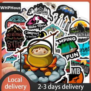 [COD] WHPHous Ship within 24 hours 50 PCS Camping Landscape Stickers Outdoor Adventure Climbing Waterproof Sticker