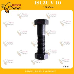 QUEENBEE Isuzu V-10 PROPELLER BOLT FOR Isuzu V-10 WITH NUT 16x65mm PB-11