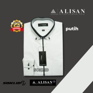 Kemeja Alisan Lengan Panjang Kemeja kantoran Kemeja Formal Pria Alisan SLIM-FIT LIST KOMBINASI