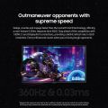 Samsung 27" Odyssey OLED G6 (G60SD) QHD 360Hz 0.03ms FreeSync Premium Pro Gaming Monitor with Sleek Metal Design LS27DG602SEXXT. 