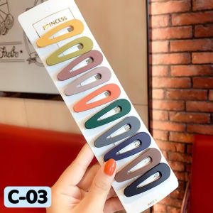 PinSan 10Pcs/Set Korean Hair Clip Set Girl Simple Hairpin Fashionable Accessories