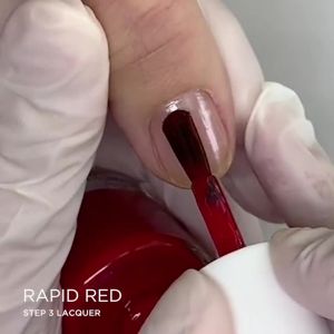 Dazzle Dry Nail Lacquer (Step 3) - Rapid Red - A full coverage classic true red. (0.5 fl oz)
