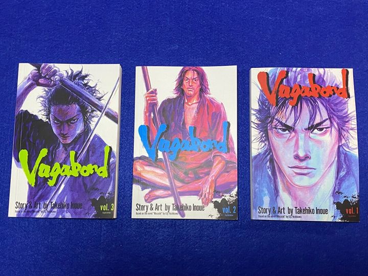 3 Books/set Anime Vagabond Volume 1-3 Miyamoto Musashi Japanese
