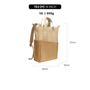 tomtoc T63 Women Laptop Backpack 14 Inch Water Resistant Office Bag Ladies Backpack - Beg Perempuan