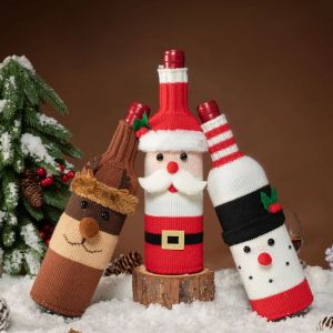 Xmas Wine Bottle Cover Christmas Decorations for Home Christmas Gift Christmas Decor XMAS Party
