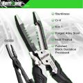 HURRICANE 6-in-1 Wire Stripper, Crimping Tool, Wire Cutter Stripping Tool, Multifunctional Electrical Pliers for Cable Stripper, Wire Crimper(8-18 AWG Solid, 10-20 AWG Stranded). 
