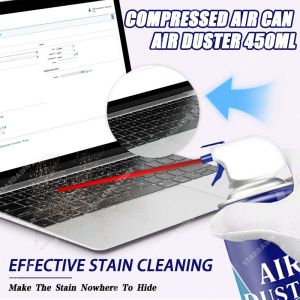 450ml Compressed Air Can Canned Air Duster Aircan Electronics Gas PC Computer Duster