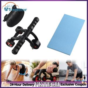 【Local Shipment】 3-Wheels Ab Roller Non-Slip Abdominal Muscle Wheel for Home Core Workout Toning