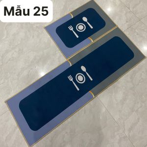 Thảm Lau Chân Nhà Bếp Bộ 2 Thảm Bếp Hình 3D Loại Đẹp Thảm Chùi Chân Giá Sỉ