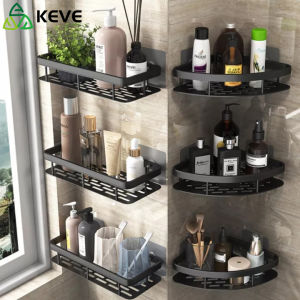 KEVE ชั้นวางของในห้องน้ํา สแตนเลส ชั้นวางของในห้องน้ํา ราวแขวนผ้าในห้องน้ํา ที่ตากผ้าเช็ดตัว ราวแขวนติดผนัง ราวแขวนห้องน้ํา โลหะ