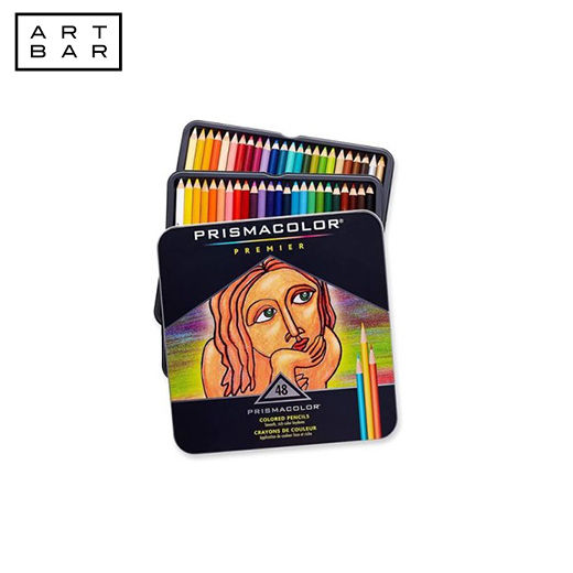 Prismacolor Colored Pencil Classic 4013981 48 Colors Tin Case Art Bar