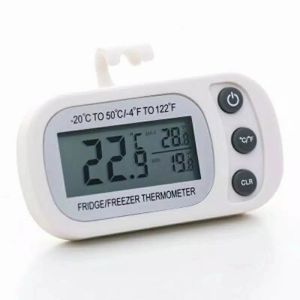Termometer Digital Kulkas Freezer in out Tahan Air LCD Lebar
