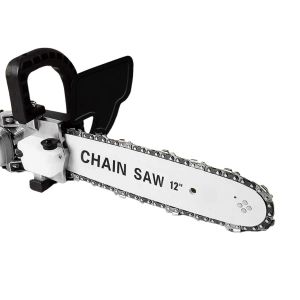 Chainsaw Hitam Penyambung Gergaji Listrik Pemotong Kayu 12 Inch Chainsaw