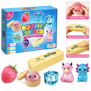 8 in 1 Squishy Pack Squeeze Fun Box Slow Return Squishy Blind Box Desk Decor Stress Balls for Adults Creative Gift