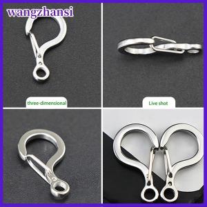 wangzhansi 1Pc Small Mini 12MM To 23MM 316 Stainless Steel Spring Snap Hook Quick Release Carabiner Clasp Outdoor FOB Tool Key Ring
