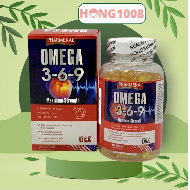 Viên uống Omega 369 Pharmekal 100 viên - Dầu cá 3-6-9 - Shop Hong1008