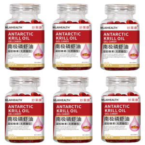 【Middle-Aged And Elderly Health Care】Antarctic Krill Fish Oil Protects Liver And Blood Vessels 90% Pure Cold Pressed Extraction Soft Capsules Are Easy To Absorb易吸收南极磷虾油