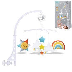 Baby Colorful Cloud Cot Mobile / Wind-Up Cot Mobile / Crib Musical Toy