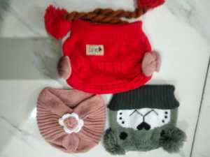 Kupluk Bayi Perempuan dapat 3 pcs Gratis bordir nama