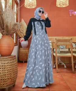 Gamis Wanita Terbaru Baju Hari Raya Lebaran Murah Mewah Elegan Kekinian Ariana Hijab Galery