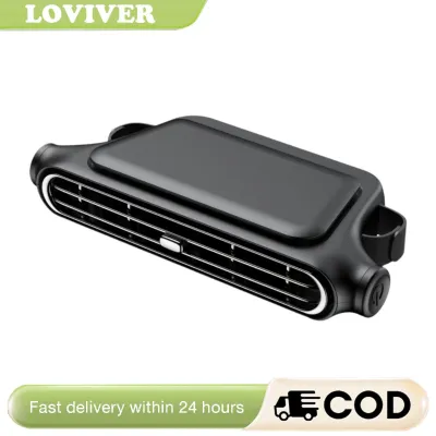Cars Seat Fan for Backseat Cooling RV Space Saving Golf Carts Driving Outdoor Traveling Automotive Vehicle SUV Rechargeable