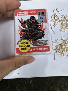 LƯỠI CÂU MÓC CÂU CÁ SIÊU CƯỜNG HỘP 100 CÁI THÂN MẢNH CỨNG MÀU VÀNG GON CÓ NGẠNH CHUYÊN CÂU CÁ NHỎ