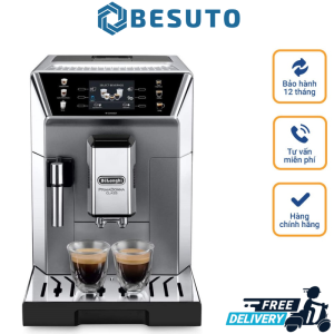 Máy Pha Cà Phê DeLonghi PrimaDonna Class ECAM 550.85.MS Máy Pha Cà Phê Tự Động Phù Hợp Cho Gia Đình Văn Phòng Dễ Dàng Vệ Sinh Chất Liệu Thép Không Gỉ Nhập Đức Bảo Hành 12 Tháng