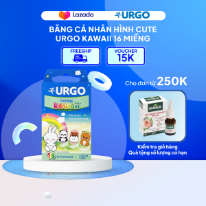 Băng cá nhân Hình Cute Dễ Thương Urgo Kawaii hộp 16 miếng