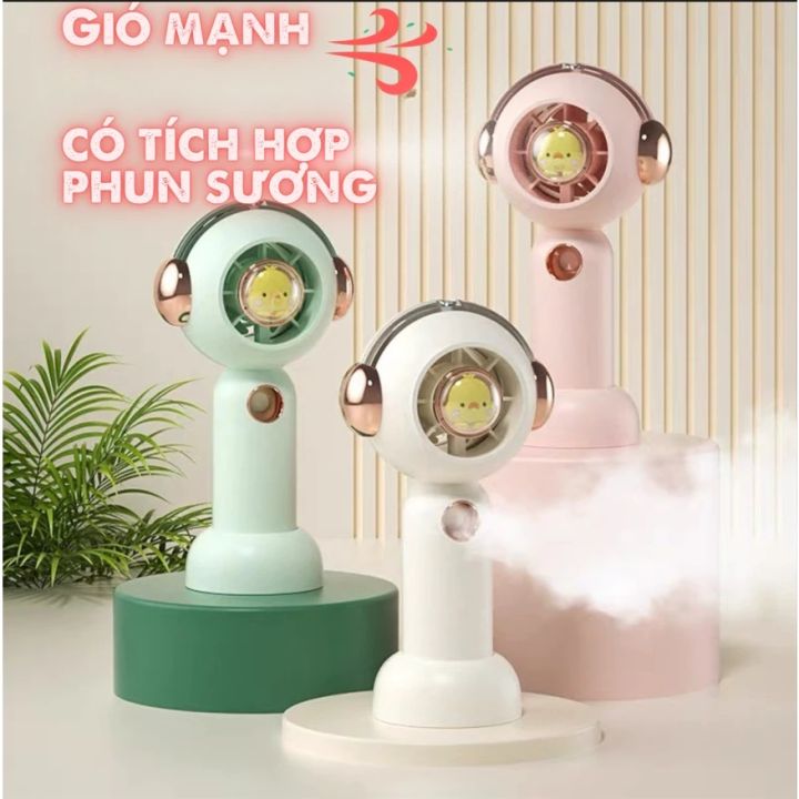 Quạt Cầm Tay Mini Phun Sương DM-53 và Quạt cầm tay RY-2023 | Lazada.vn