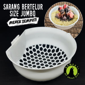 SEMPATI Sarang Burung Plastik Jumbo Merek Sempati Sarang Susuh Tempat Bertelur Burung Lovebird Kenari Parkit Murai Kacer Love Bird SRPSM
