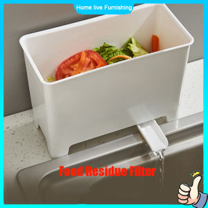 Kitchen Sink Strainer Food Residue Filter Drain Rack Vegetable Leftovers Drainer Basket Hanging Trash Can Filter Trash