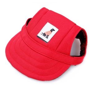 QEFEE Headwear Pet Products Canvas Puppy Dog Caps Dog Supplies Baseball Caps Sun Hat