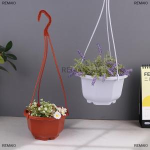 [COD] REMAI0 Plastic Hanging Planter Flower Plant Chain Basket Planter Holder Succulent Plant Flower Pots Flowers Container Home Garden Decor