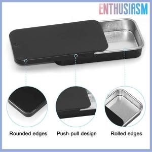 【Enthusiasm】🌟🌟【Hot Sale】🎈 Tinplate hộp trượt nắp đẩy kéo Hộp ngăn kéo Balm hộp xách tay hộp nhỏ hương liệu Jar kẹo nhỏ hộp sắt hộp quà tặng