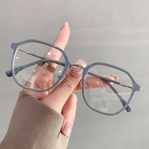 JN IMPRESSION Anti-blue Light Photochromic Non-prescription Internet Celebrity Live Streaming Nearsighted Glasses